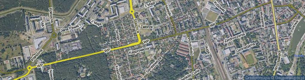 Zdjęcie satelitarne Wojska Polskiego ul.